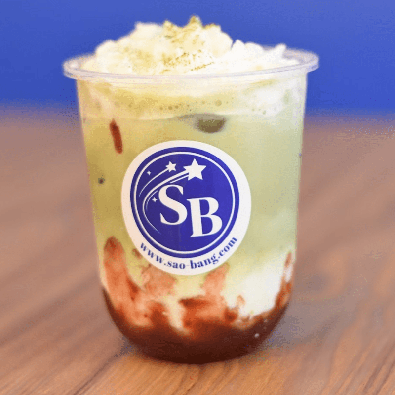 Strawberry Matcha Latte - Sao Bang